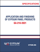 Application and Finishing of Gypsum Panel Products Package (Textbook + PDF Download) - GA-216-2021-PKG